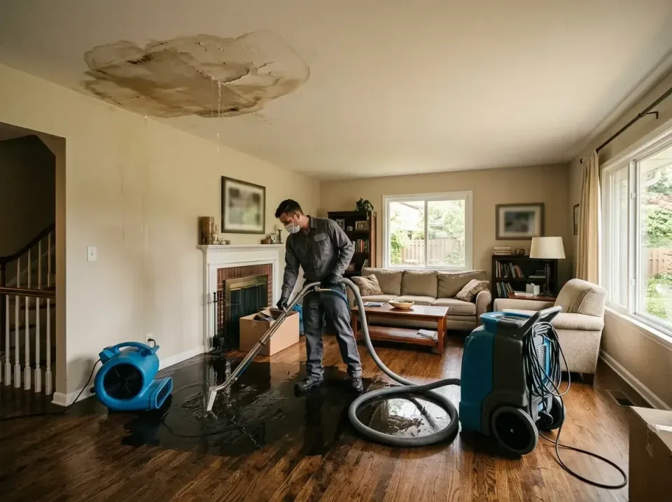 attic-pipe-burst-ceiling-drip-008 — frequently asked questions, Water Damage Restoration & Carpet Care in Peru, IL